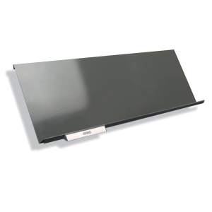 Porte-étiquette PVC bristol blanc pour tablette chant aile d'avion ou inclinée