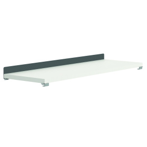 Tablette COLOR/HARMONY inclinée chant droit mélaminé butée PVC - L90 cm