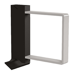 Serre-livres ABS et époxy - petit étrier fixation avant - Gris/gris alu RAL 9006