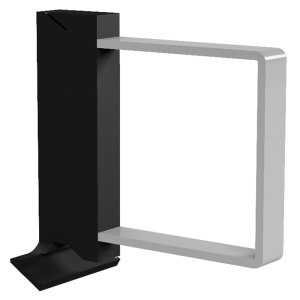 Serre-livres ABS et époxy - petit étrier fixation avant - Gris/gris alu RAL 9006