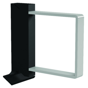 Serre-livres ABS et époxy - petit étrier fixation avant - Gris/gris alu RAL 9006