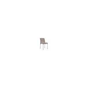 Chaise JENNY coque polypropylène piètement aluminium - T6 - Blanc