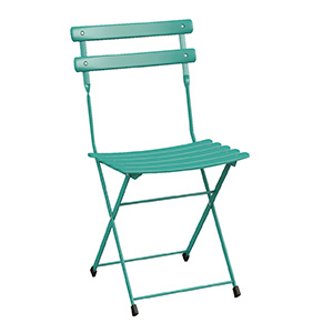 Lot de 2 chaises pliantes ARC EN CIEL acier époxy - T6