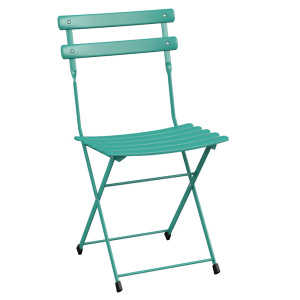 Lot de 2 chaises pliantes ARC EN CIEL acier époxy - T6