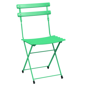 Lot de 2 chaises pliantes ARC EN CIEL acier époxy - T6