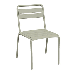 Lot de 4 chaises JADE aluminium époxy - T6