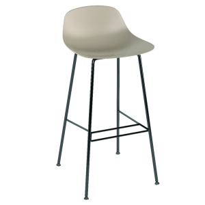 Tabouret PURE LOOP MINI coque polypropylène piètement époxy - H76 cm