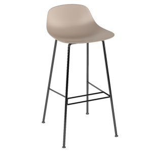 Tabouret PURE LOOP MINI coque polypropylène piètement époxy - H76 cm