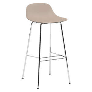 Tabouret PURE LOOP MINI coque polypropylène piètement chromé - H76 cm