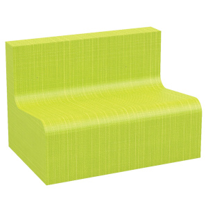 Banquette LUTINS 2 places tissu enduit Abaka - L70xP47xH48 cm - Kid's HA 24 cm