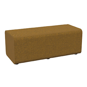 Pouf RAMY 2 places tissu STEP MELANGE - L120xP52xH46 cm