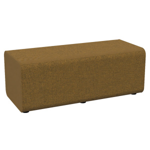 Pouf RAMY 2 places tissu STEP MELANGE - L120xP52xH46 cm