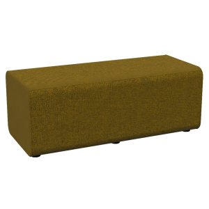 Pouf RAMY 2 places tissu STEP MELANGE - L120xP52xH46 cm