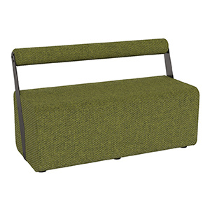 Banquette RAMY 2 places tissu STEP MELANGE - L120xP53xH75 cm