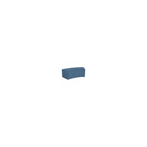 Pouf RAMY 2 places concave/convexe tissu STEP MELANGE - L127xP61xH46 cm