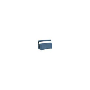 Banquette RAMY 2 places concave tissu STEP MELANGE - L128xP61,5xH75 cm