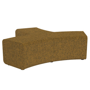 Pouf RAMY 3 places tissu STEP MELANGE - L163xP117,6xH46 cm