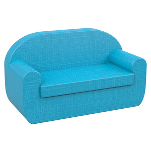 Canapé CLUB tissu enduit Abaka - L115xP56xH65 cm - Junior