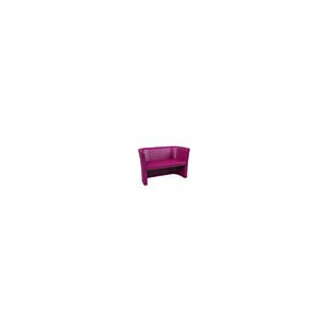 Canapé TUBE 2 places tissu enduit - L122xP62xH76,5 cm