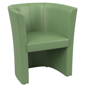 FAUTEUIL TUBE TISSU ENDUIT - L71,5XP62XH76,5 CM