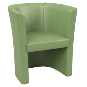 FAUTEUIL TUBE TISSU ENDUIT - L71,5XP62XH76,5 CM