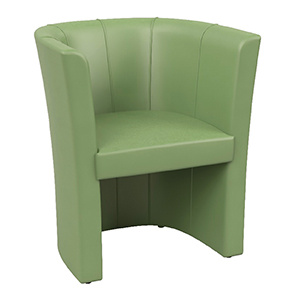 FAUTEUIL TUBE TISSU ENDUIT - L71,5XP62XH76,5 CM