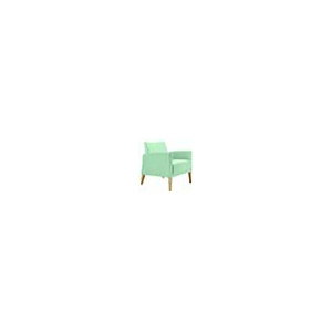 Fauteuil CASSIS tissu enduit piètement bois - L68xP71xH78cm
