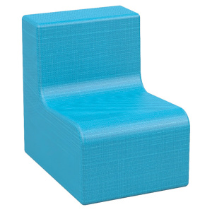 Chauffeuse LUTINS tissu enduit Abaka - L35xP47xH48 cm - Kid's HA 24 cm