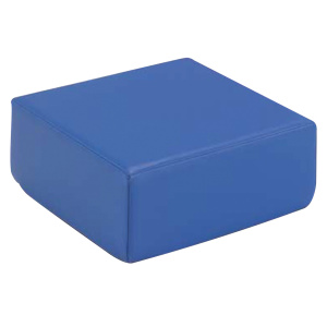 Pouf tissu enduit Comète - L47xP47xH24 cm