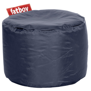 Pouf POINT nylon - D50xH35 cm - Bleu