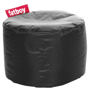 Pouf POINT nylon - D50xH35 cm - Noir