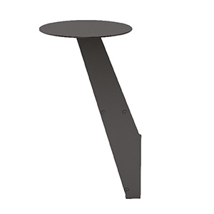 Tablette à intégrée pour pouf/banquette RAMY - D33 cm - Noir