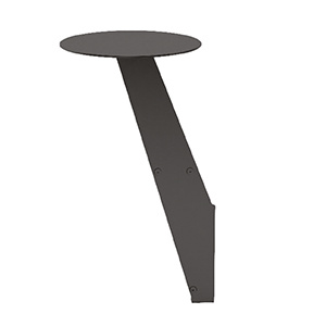 Tablette à intégrée pour pouf/banquette RAMY - D33 cm - Noir