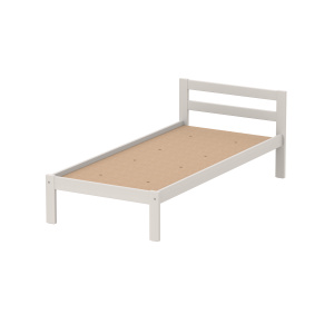 Lit VERCORS II tête de lit 2 traverses bois sommier aggloméré H34 cm - 80x190 cm