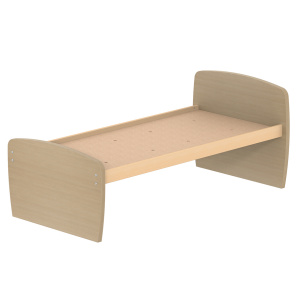 Lit DANAÉ SIGNATURE stratifié sommier à lattes rigides H34 cm - 80x190 cm
