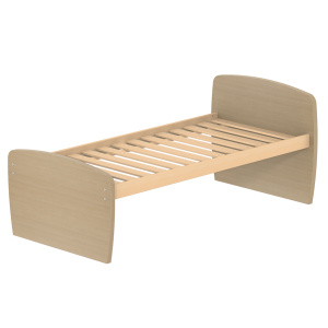 Lit DANAÉ SIGNATURE stratifié sommier à lattes rigides H50 cm - 80x190 cm