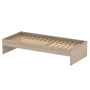 Lit HABITAT mélaminé sommier à lattes rigides H34 cm - 80x190 cm