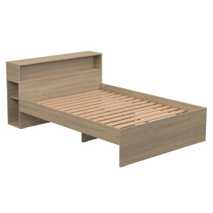 Lit cosy HABITAT mélaminé sommier à lattes rigides H34 cm - 140x190 cm