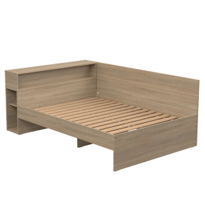 Lit cosy HABITAT avec lisse mélaminé sommier à lattes rigides H34 cm - 140x190 cm