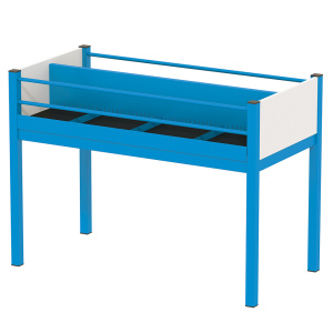 Bac à BD LINÉAL 8 cases mélaminé et époxy - L118,2xP60,3xH86 cm