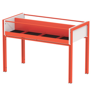 Bac à BD ITO 8 cases époxy et mélaminé - L123xP60xH85,5 cm