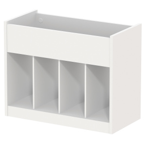 Bac à albums/BD enfant NORDIC mobile mélaminé - L86xP42xH69 cm