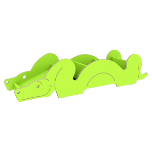Bac à albums SERPENT stratifié et mélaminé - L152,5xP36xH36,5 cm - Vert anis