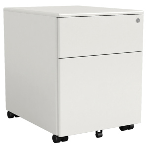 Caisson de bureau mobile 2 tiroirs - L42xP54xH54 cm