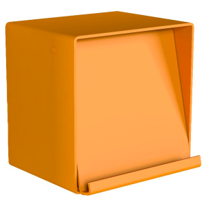 Présentoir à périodiques mural PMMA - L33xP31xH34 cm - Orange