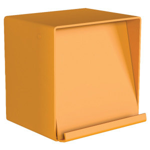 Présentoir à périodiques mural PMMA - L33xP31xH34 cm - Orange