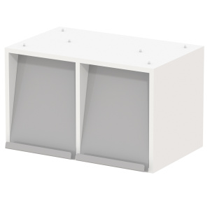 Élement mélaminé 2 portes époxy - L58xP39,2xH36 cm