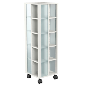 Tour à mangas mobile mélaminé et PMMA - L44xP44xH141,4 cm