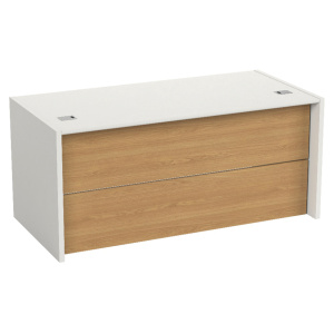 Poste indépendant ONDINE droit mélaminé et stratifié - L160xP80xH75 cm
