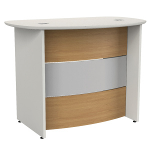 Banque 1 place ONDINE haricot mélaminé et stratifié - L150xP95xH110 cm